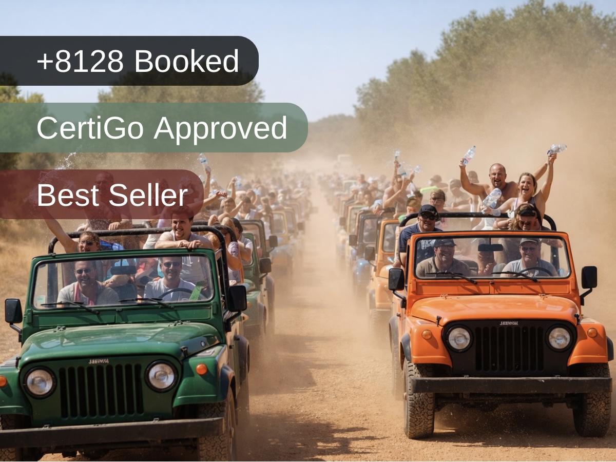 Alanya Jeep Safari Dim River - Lunch & Transfer | CertiGo Approved